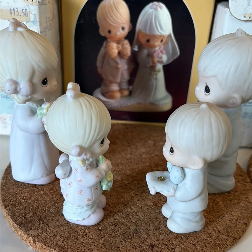 Precious Moments Wedding Collection includes Cake Topper & Wedding Party